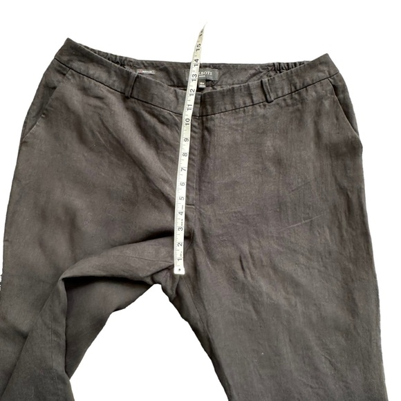 Talbots Womens Black 100% Linen Straight Leg Trouser with Elastic Waist Size 18w - Picture 8 of 14